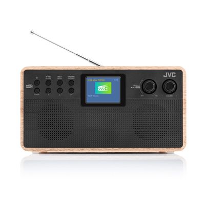 JVC RA-E731B-DAB, černý/dřevo - rozbalené / použité