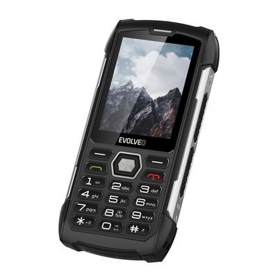 EVOLVEO StrongPhone H1 černo-stříbrný - rozbalené / použité