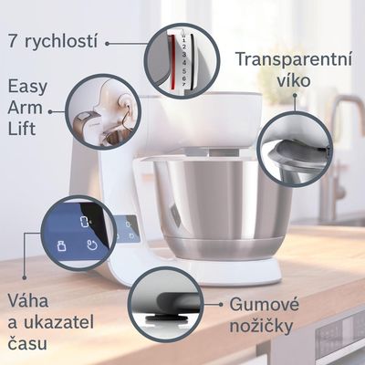 Bosch MUM5XW40 Kuchyňský robot MUM5 - rozbalené / použité