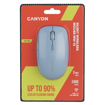 CANYON bezdrátová myš MW-12 řůžová