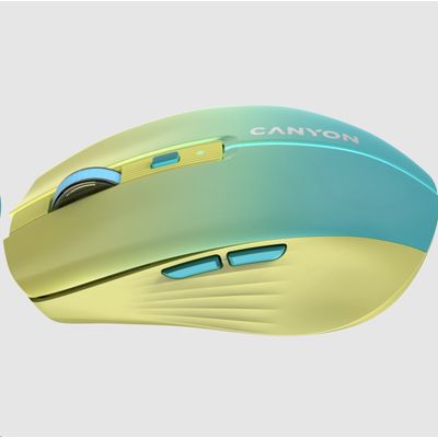 CANYON myš optická bezdrátová MW-44 žlutomodrá gradient