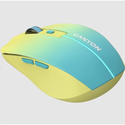 CANYON myš optická bezdrátová MW-44 žlutomodrá gradient
