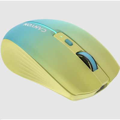 CANYON myš optická bezdrátová MW-44 žlutomodrá gradient