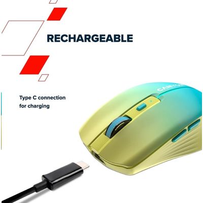 CANYON myš optická bezdrátová MW-44 žlutomodrá gradient