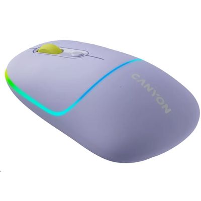 CANYON myš optická bezdrátová MW-22 mountain lavender