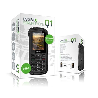 EVOLVEO StrongPhone Q1 černý