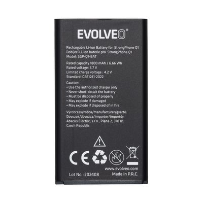 EVOLVEO originální baterie 1800 mAh pro StrongPhone Q1