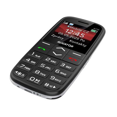 ALIGATOR A770 Senior černý + stolní nabíječka