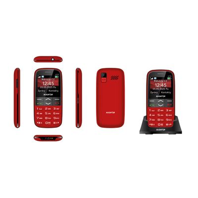 ALIGATOR A770 Senior červený + stolní nabíječka
