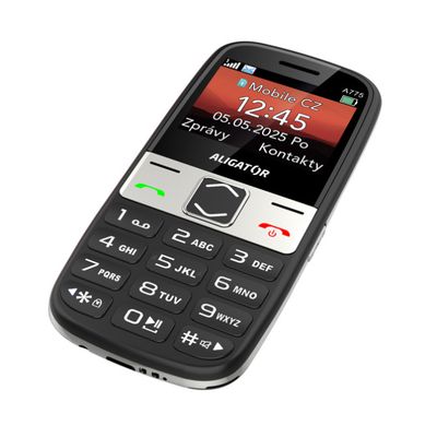ALIGATOR A775 Senior černý + stolní nabíječka