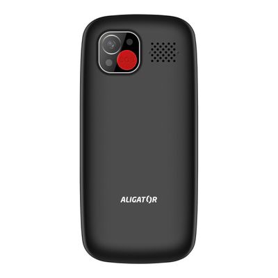 ALIGATOR A775 Senior černý + stolní nabíječka