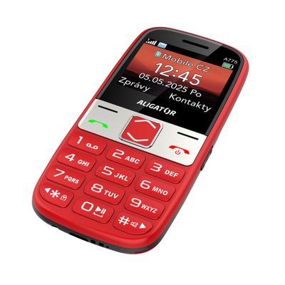 ALIGATOR A775 Senior červený + stolní nabíječka
