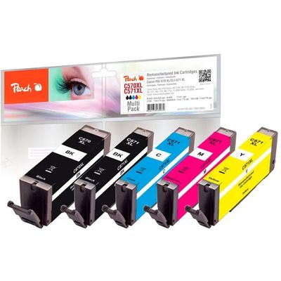 PEACH kompatibilní cartridge Canon PGI-570XL/CLI-571XL MultiPack, bk, pbk, c, m, y