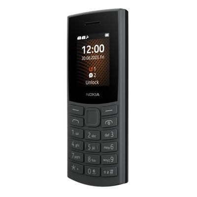 Nokia 105 4G, Dual Sim, 2023, černý - rozbalené / použité