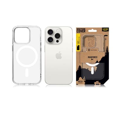 Tactical MagForce Kryt pro Apple iPhone 15 Pro Transparent - rozbalené / použité