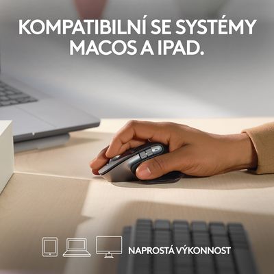 Logitech MX Master 3S For Mac Performace Wireless Mouse Space Grey - rozbalené / použité
