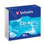 Verbatim CD-R 700MB/80min, 52x, slim, 10ks