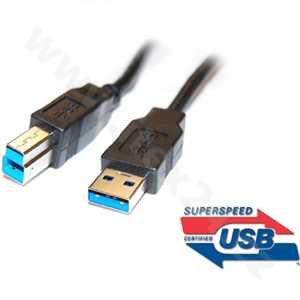 Kabel USB 3.0 Super-speed 5Gbps A-B 9pin 3m