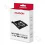 AXAGON RHD-P25, hliníkový rámeček pro 2x 2.5 HDD/SSD do 3.5 pozice nebo PCI záslepky