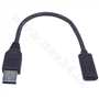 Adaptér kabelový USB 3.0 A male - USB-C female 0,2m