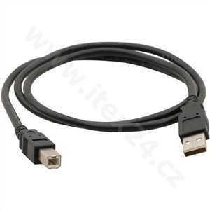 C-TECH USB 2.0 A-B, 1.8m, černý