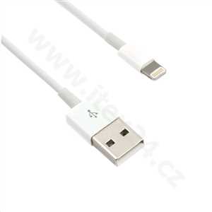 C-TECH USB 2.0 Lightning (IP5 a vyšší) kabel 1m, bílý