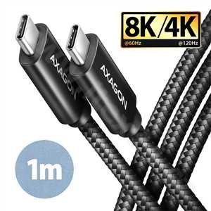 AXAGON BUCM432-CM10AB, NewGEN+ kabel USB-C <-> USB-C, 1m