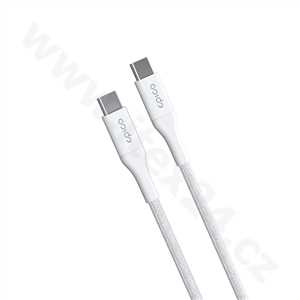 Epico Opletený PD kabel 1.2m USB-C na USB-C - bílý