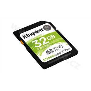 KINGSTON SDXC 32GB Canvas Select Plus A1 C10 Card (rychlost až 100 MB/s)