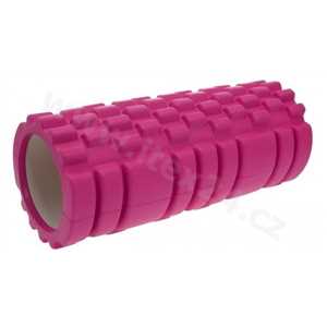 LifeFit Joga Roller A01 33x14cm, růžový masážní válec
