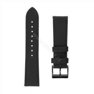 Fixed Leather Strap s šířkou 22mm pro smartwatch, černý