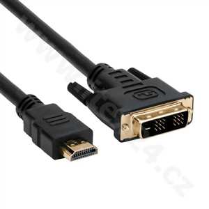 C-TECH kabel přípojný HDMI-DVI, 1.8m