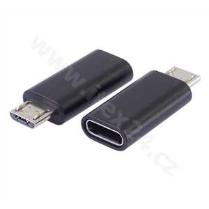 Adaptér USB-C konektor female - USB 2.0 Micro-B/male