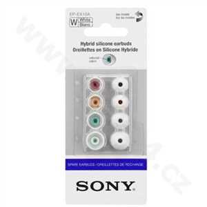 Sony náhradní silikonové koncovky do sluchátek, bílé