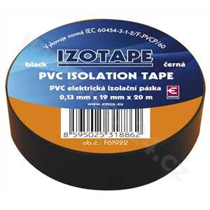 Izolační páska na kabely PVC 19/20 černá