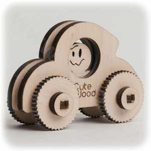 CuteWood Dřevěné 3D puzzle Mini-brouk