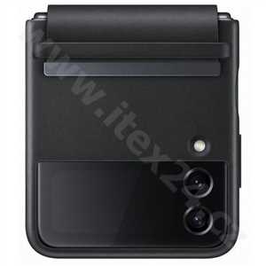 EF-VF721LBE Samsung Kožený Kryt pro Galaxy Z Flip 4 Black