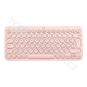 Logitech Multi-Device Bluetooth Keyboard K380 for Mac, US, bezdrátová, růžová