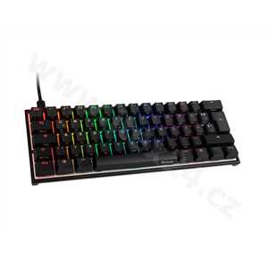 Ducky Mecha Mini herní klávesnice, MX-Red, RGB-LED - černá