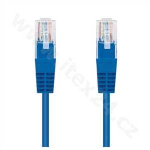 C-TECH kabel patchcord Cat5e, UTP, modrá, 2m