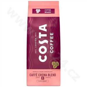 COSTA Káva Café Crema Blend, tmavě pražená, zrnková, 500g