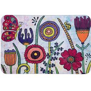 Wenko Koupelnová předložka Flowers Rollin Art, 45 x 70 cm