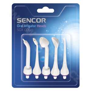 Sencor SOX 006 Náhradní nástavce pro ústní sprchu SOI 11x, 5 ks