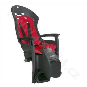 dětská sedačka HAMAX SIESTA PLUS polohovací s adaptérem na nosič - šedá/červená
