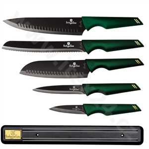 BerlingerHaus Sada nožů 6 ks Emerald Collection s magnetickým držákem