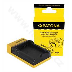 Patona nabíječka pro Foto Canon LP-E8, slim, USB - rozbalené / použité