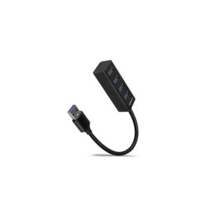 AXAGON HUE-M1A, 4x USB 3.2 Gen 1 MINI hub, kovový