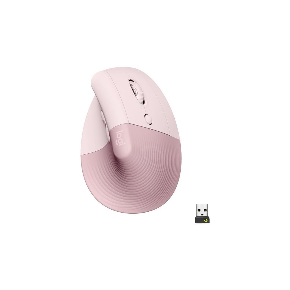 Logitech Lift Vertical Ergonomic Mouse Dark Rose