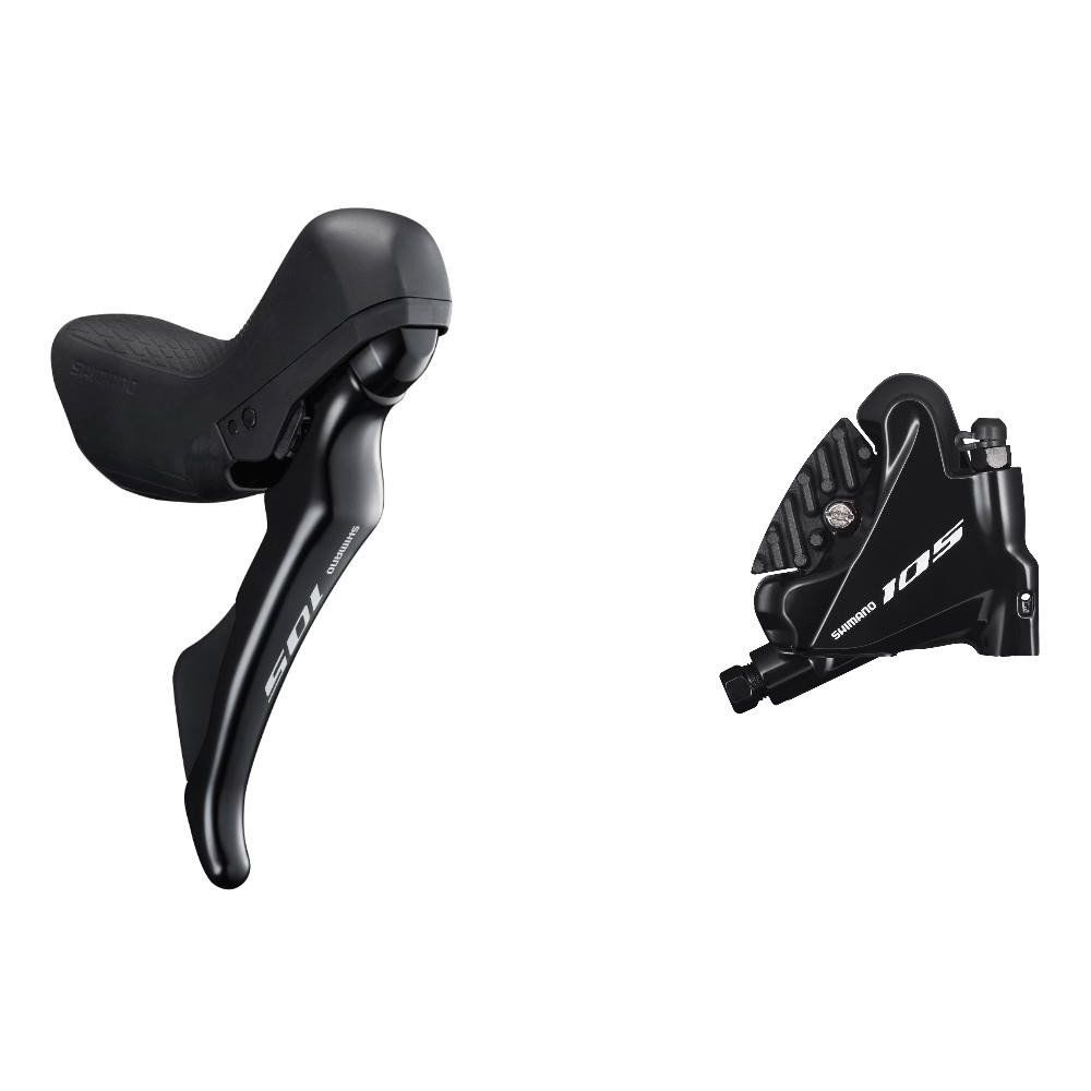 Brzdový set SHIMANO 105 BR-R7070, páka 2x11 ST-R7020 přední třmen BR-R7070 polymer+chladič set levá
