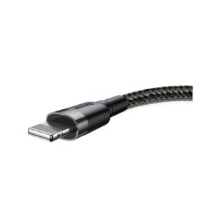 Baseus Cafule nabíjecí/datový kabel USB na Lightning 2,4A 1m, šedá-černá